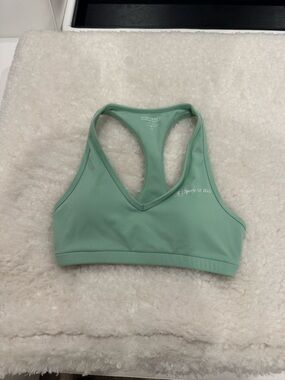 Sporty & Rich Runner Script Sports Bra NWOT